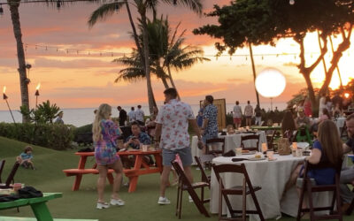 Wonderful time at the Wailea Beach Resortʻs Sunset Cookout